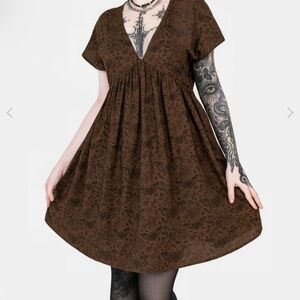 Disturbia Rosamoth Mini Smock Dress-Size 6